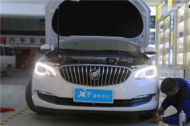 成都別克英朗改裝車燈升級汽車大燈總成海拉雙光透鏡歐司朗飛利浦四川鑫帕車燈改裝