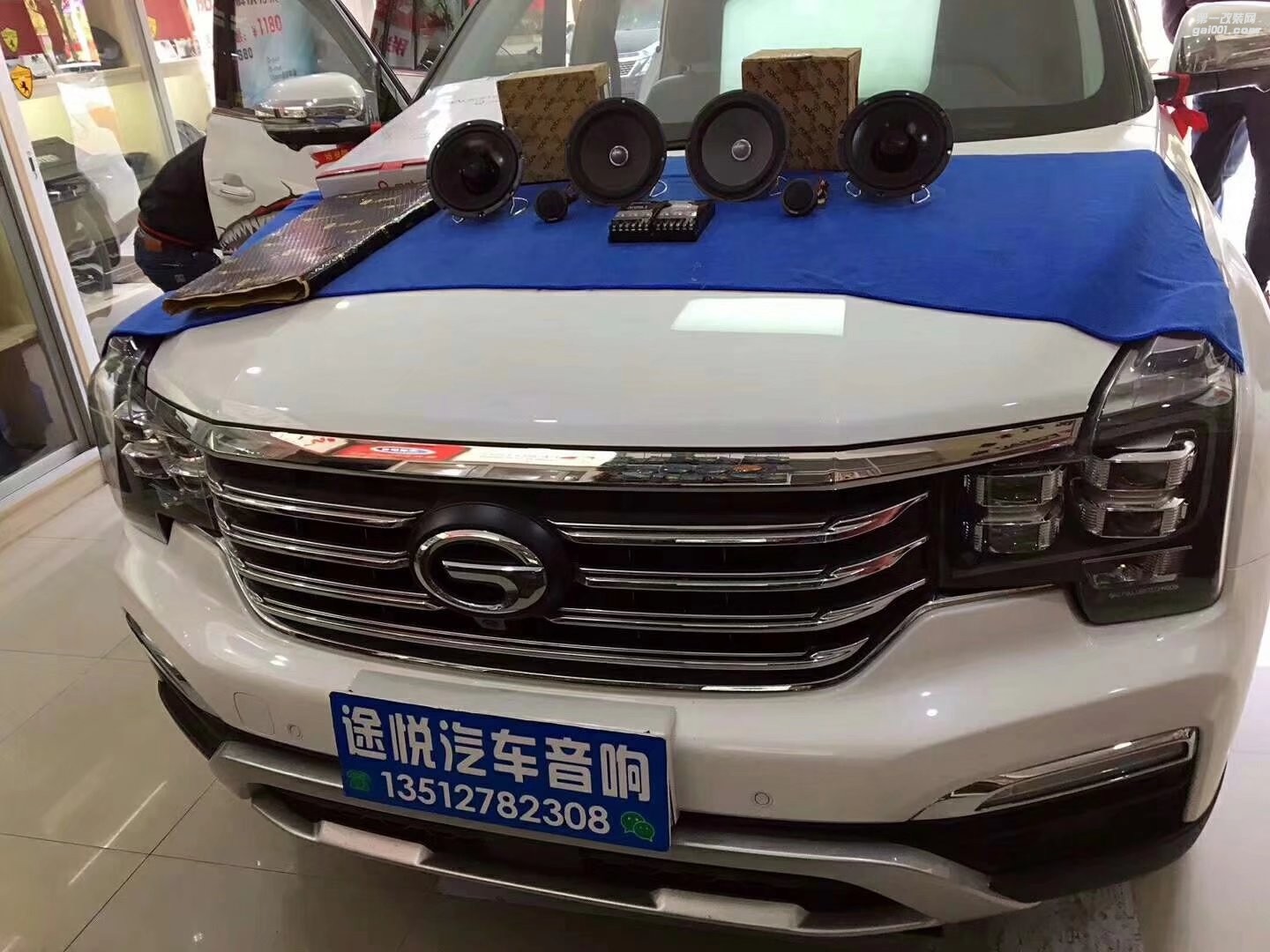 南寧傳祺GS8音響改裝法國勁浪喇叭+捷力低音+中道隔音改裝