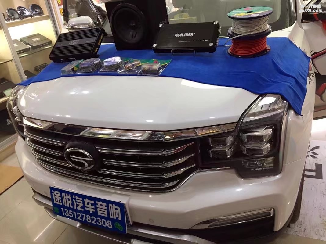 南寧傳祺GS8音響改裝法國勁浪喇叭+捷力低音+中道隔音改裝