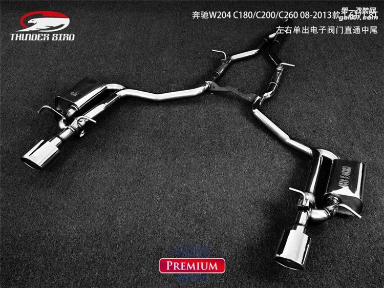 奔馳W204-C180 C200 C260 Thunder bird雷鳥(niǎo) 改裝排氣管 閥門(mén)排氣