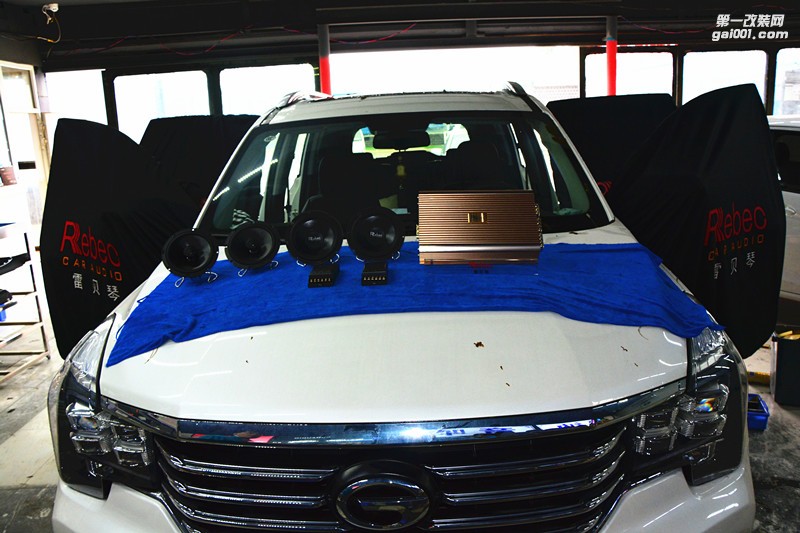 唐山博納廣汽傳祺GS8車改裝雷貝琴汽車音響，靜謐其音