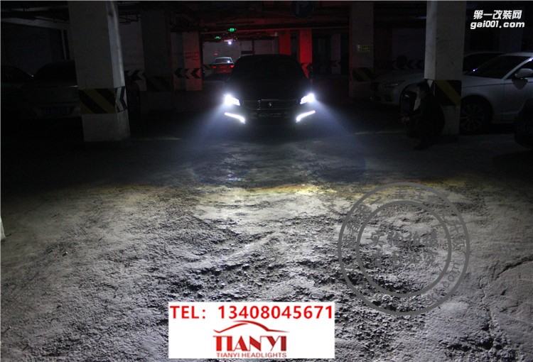 成都標(biāo)志508改燈車燈改裝LED車燈高配大燈日行燈