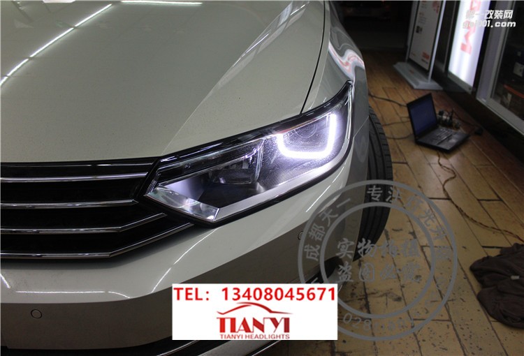成都邁騰車燈改裝升級(jí)氙氣燈LED日行燈成都天一車燈