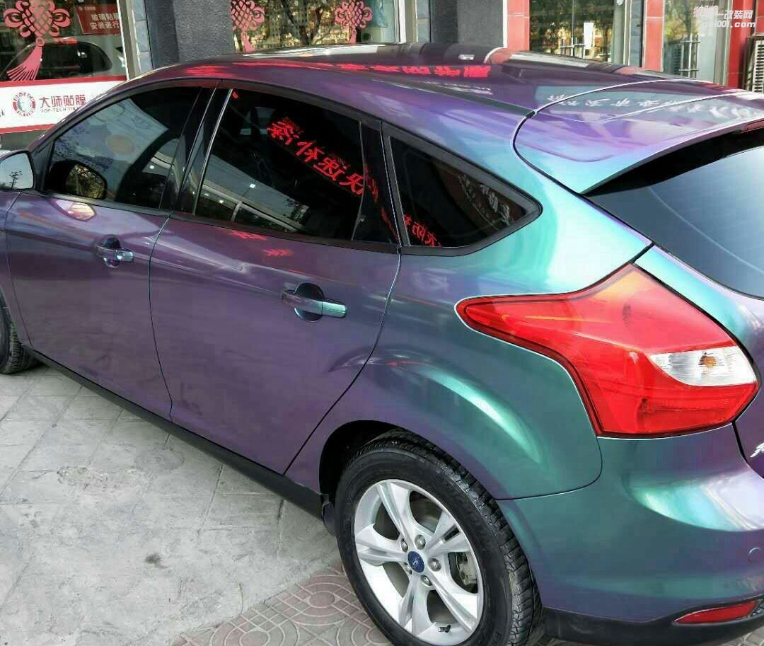 成都靚車會青羊店福特?？怂够貌识际芯G汽車改色貼膜