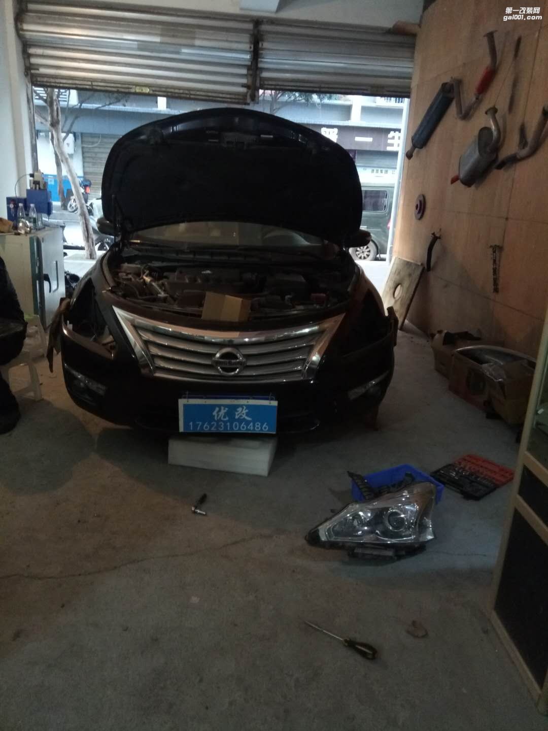 銅梁改燈  14款天籟升級原車透鏡 提升三倍亮度 前后對比自己看