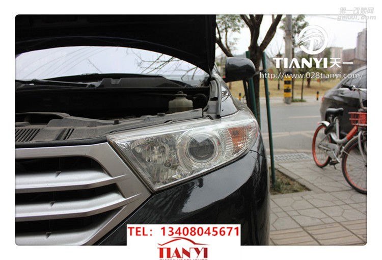 成都漢蘭達(dá)車燈改裝升級LED大燈日行燈總成