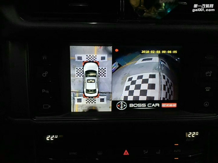 【西安億之星】捷豹XFL改裝360度全景倒車系統(tǒng)