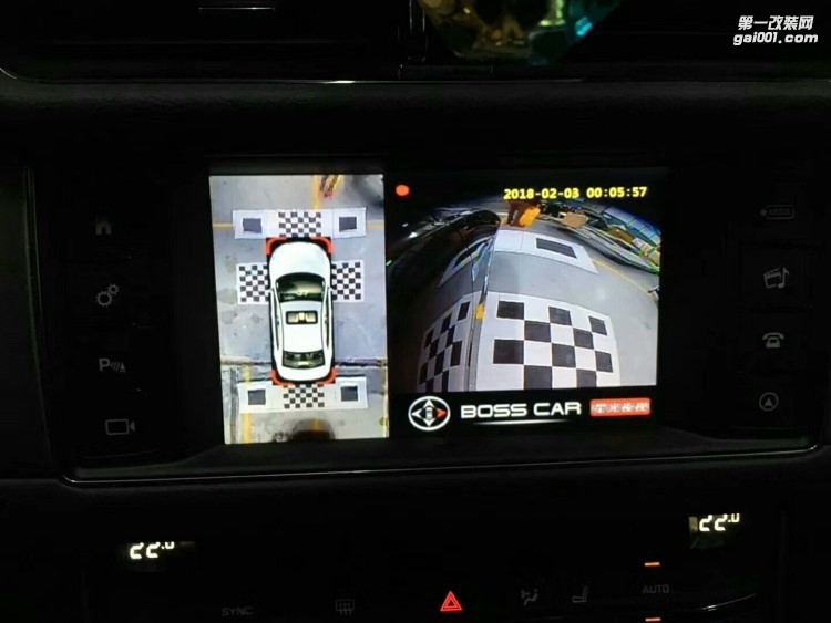 【西安億之星】捷豹XFL改裝360度全景倒車系統(tǒng)