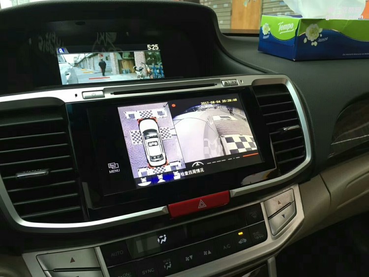 【西安億之星】九代雅閣改裝360度全景倒車系統(tǒng)