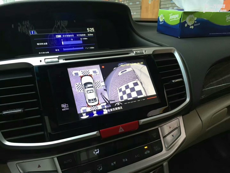 【西安億之星】九代雅閣改裝360度全景倒車系統(tǒng)