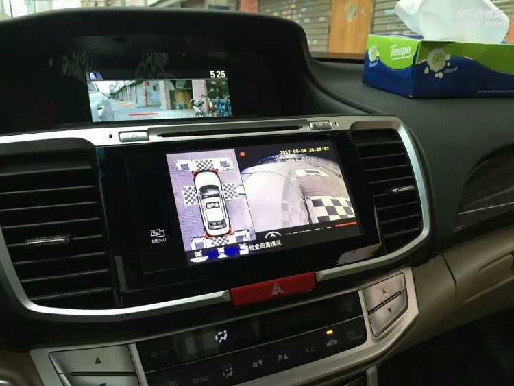 【西安億之星】九代雅閣改裝360度全景倒車系統(tǒng)