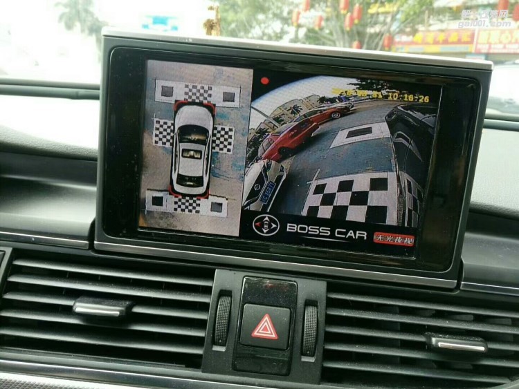 【西安億之星】奧迪A6L改裝360度全景倒車(chē)系統(tǒng)