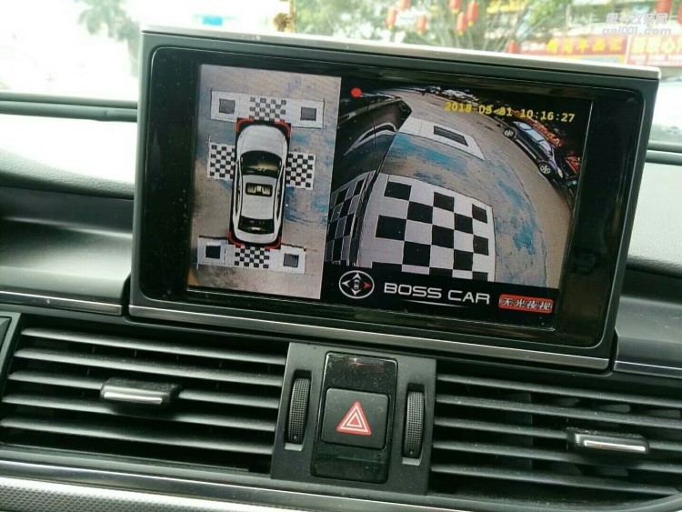 【西安億之星】奧迪A6L改裝360度全景倒車(chē)系統(tǒng)