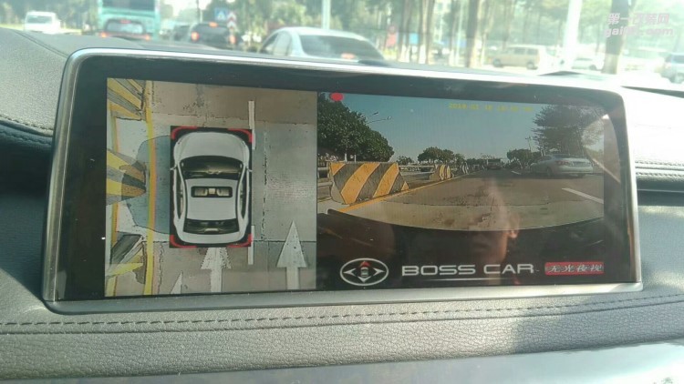 【西安億之星】寶馬X6改裝360度全景倒車系統(tǒng)