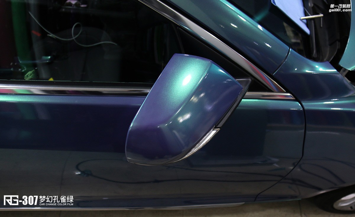 凱迪拉克ATSL全車改色貼膜案例分享  夢幻孔雀綠  RG改色膜出品