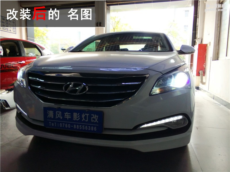 原車大燈太暗不照路？現代名圖升級原裝海拉六+飛利浦XV套裝輕松解決！——中山清風車影燈改