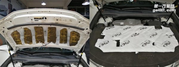 雷克薩斯ES250全車隔音 俄羅斯純進(jìn)口隔音材料打造 泉州山水汽車音響改裝
