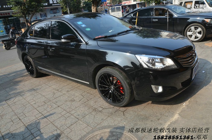 成都極速輪轂 長安睿騁改裝18寸輪轂案例裝車