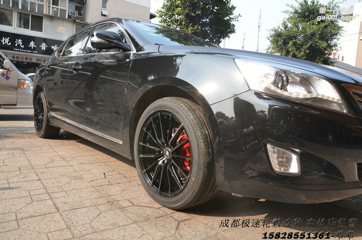 成都極速輪轂 長安睿騁改裝18寸輪轂案例裝車