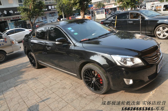 成都極速輪轂 長安睿騁改裝18寸輪轂案例裝車