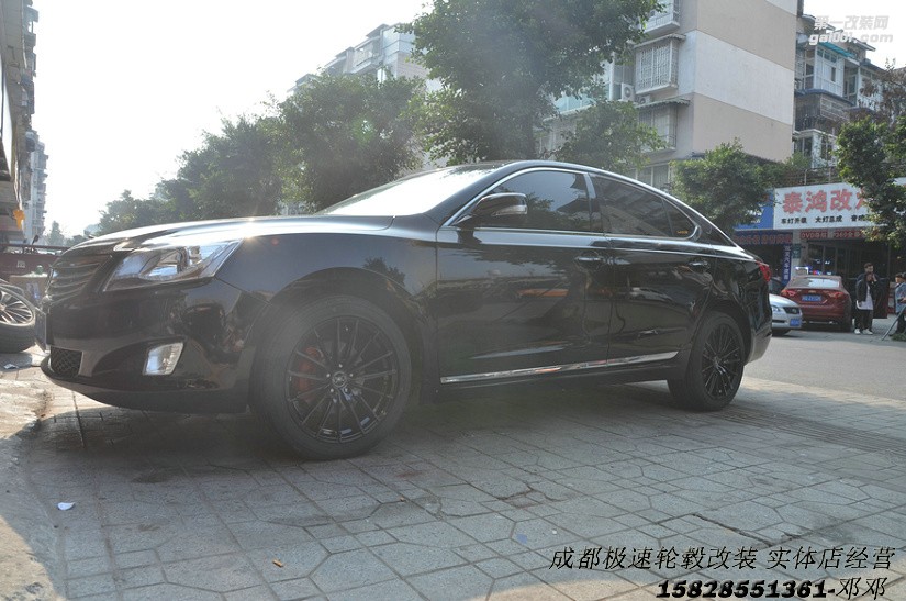 成都極速輪轂 長安睿騁改裝18寸輪轂案例裝車