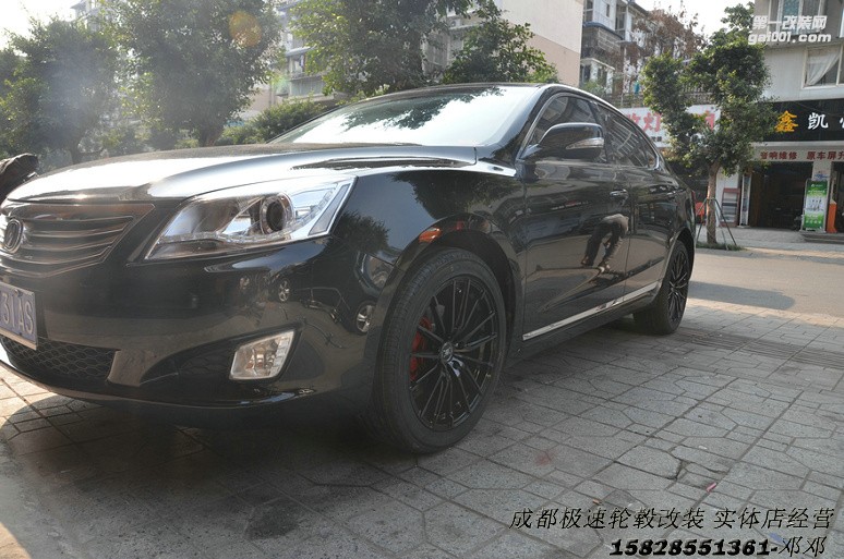成都極速輪轂 長安睿騁改裝18寸輪轂案例裝車