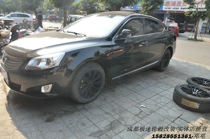 成都極速輪轂 長安睿騁改裝18寸輪轂案例裝車