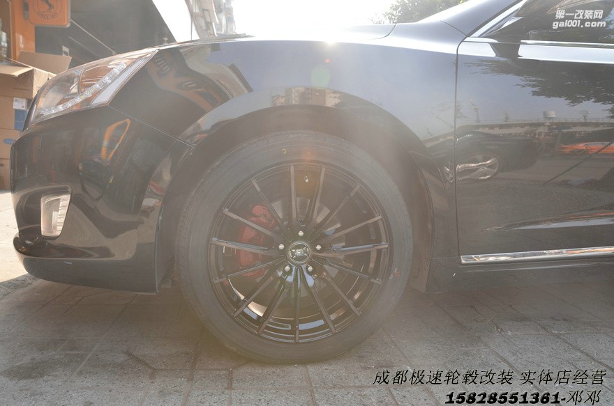 成都極速輪轂 長安睿騁改裝18寸輪轂案例裝車