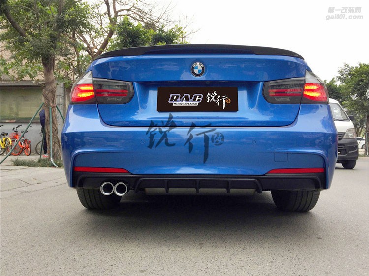 成都銳行寶馬320改裝MPerformance前后唇尾段排氣