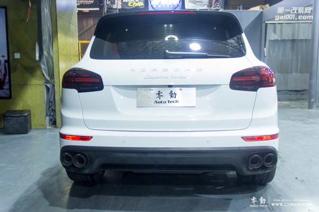 保時(shí)捷卡宴改裝JBOM頭段、AK中尾段排氣-長沙專業(yè)保時(shí)捷改裝