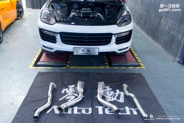 保時(shí)捷卡宴改裝JBOM頭段、AK中尾段排氣-長沙專業(yè)保時(shí)捷改裝