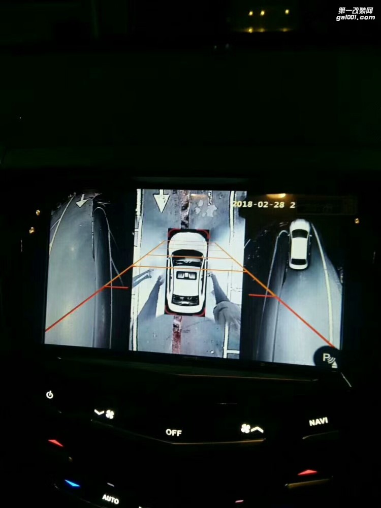 【西安亿之星】凯迪拉克ATSL改装360度无缝全景倒车泊车辅助系统