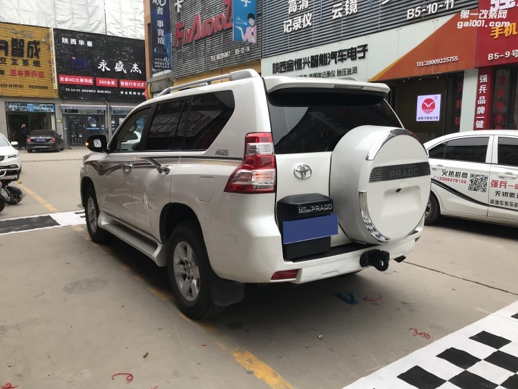 【西安億之星】丐版普拉多霸道改裝360度全景倒車輔助+多功能方向盤+高配原廠主機