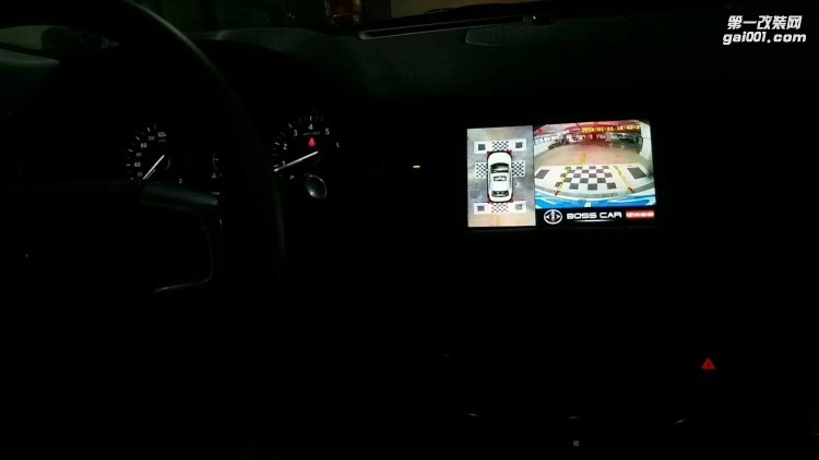 【西安億之星】路虎發(fā)現(xiàn)神行原車屏改裝360度無縫全景倒車泊車輔助系統(tǒng)
