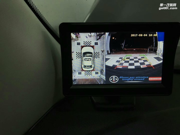 【西安亿之星】马自达皮卡改装360度无缝全景倒车泊车辅助系统