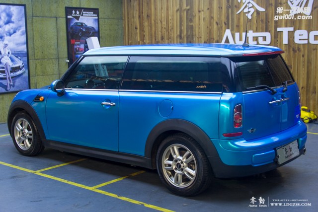 MINI ONE全車水晶藍(lán)改色-長沙專業(yè)貼膜