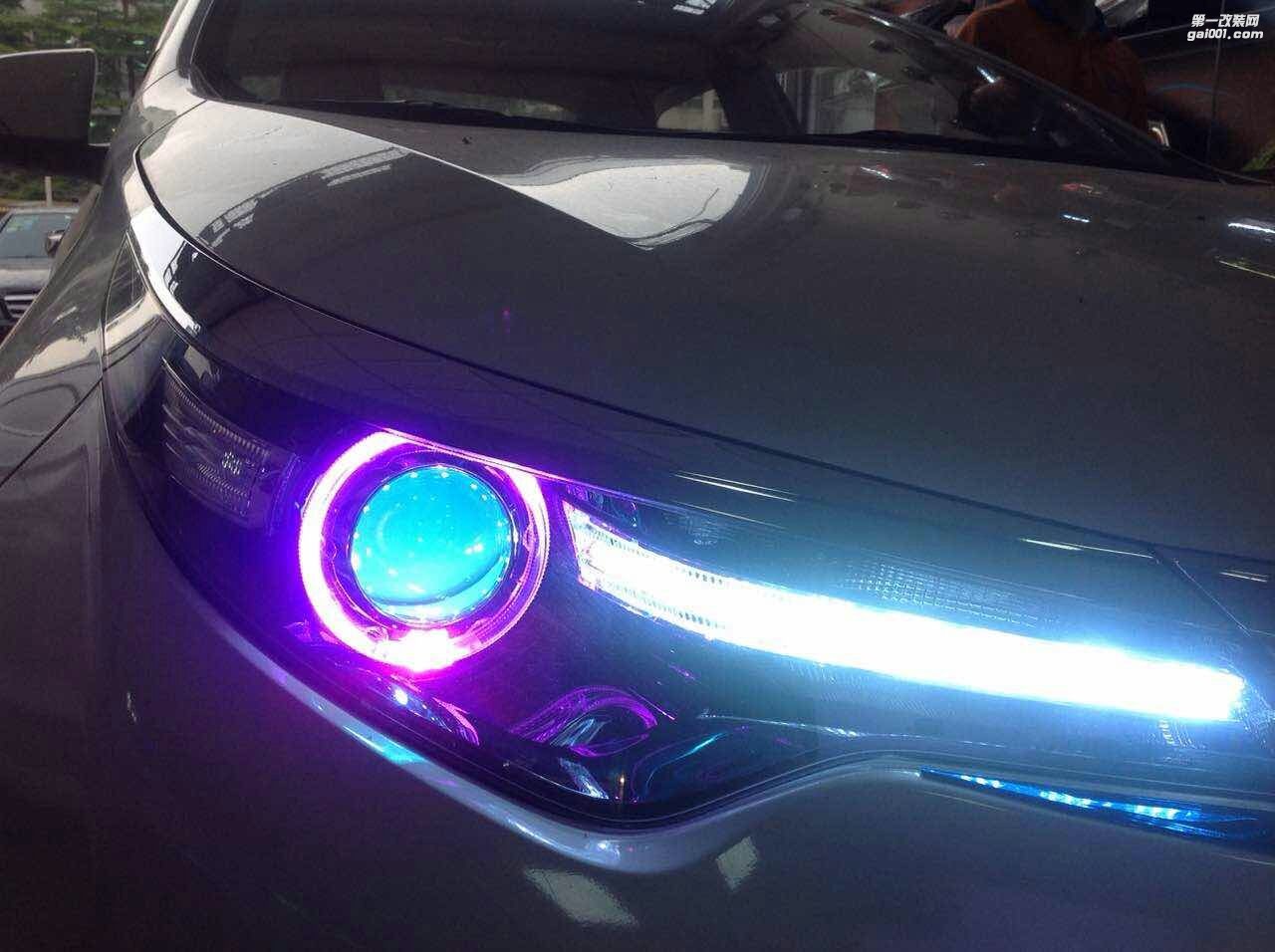 廣州汽車改燈 豐田雷凌大燈升級(jí)海拉5雙光透鏡歐司朗套裝