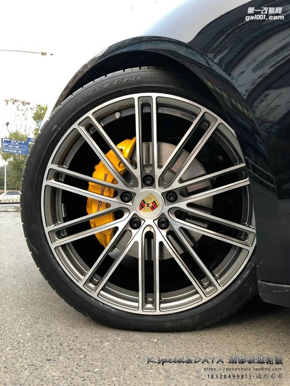成都極速輪轂 保時(shí)捷帕拉梅拉升級(jí)21寸定制鍛造輪轂 裝車完成