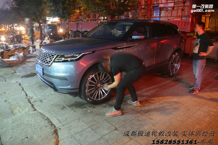 成都極速鄧鄧 路虎星脈改裝21寸定制鍛造輪轂裝車案例