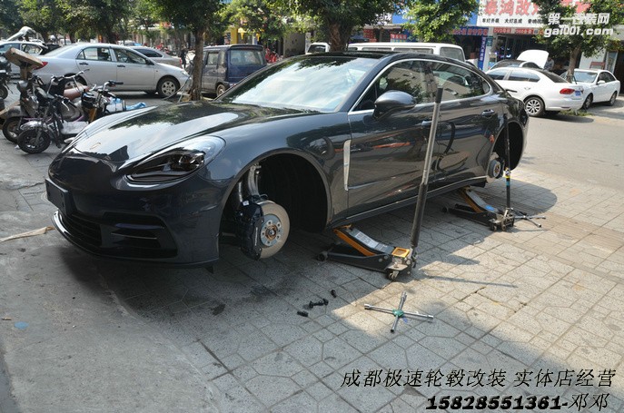 成都極速輪轂改裝  保時捷帕拉梅拉改裝20寸定制鍛造輪轂裝車