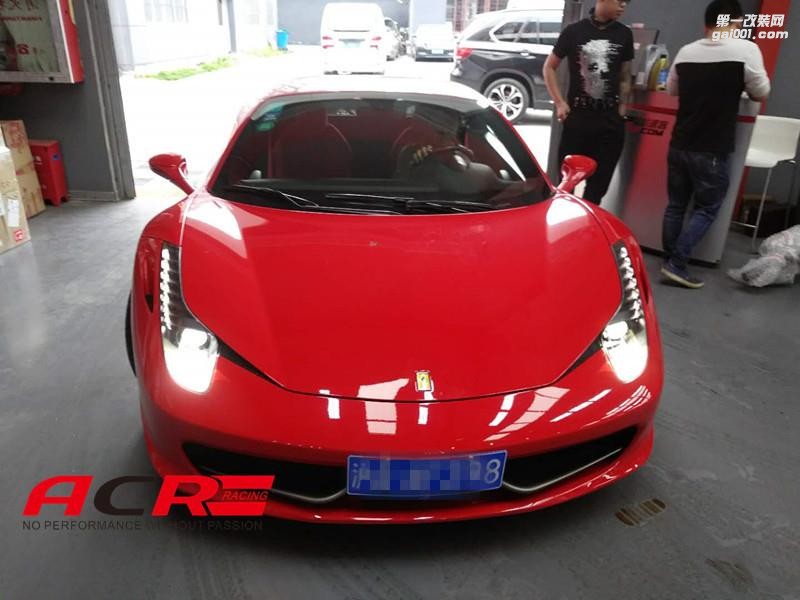 【殘暴】法拉利458 Spider 刷ecu動(dòng)力升級(jí) 這股紅相當(dāng)?shù)睦L(fēng)！