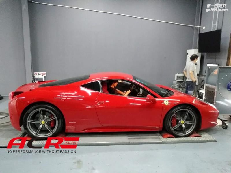 【殘暴】法拉利458 Spider 刷ecu動(dòng)力升級(jí) 這股紅相當(dāng)?shù)睦L(fēng)！