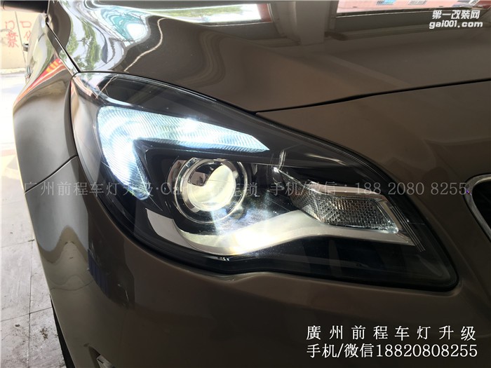 【廣州前程車(chē)燈】14別克君威升級(jí)海拉6雙光透鏡   歐司朗 CBI氙氣燈   歐司朗 D1安定