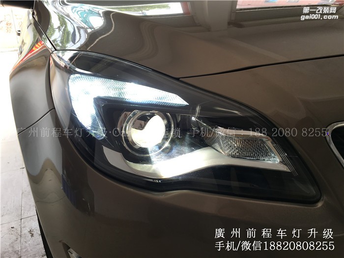 【廣州前程車(chē)燈】14別克君威升級(jí)海拉6雙光透鏡   歐司朗 CBI氙氣燈   歐司朗 D1安定