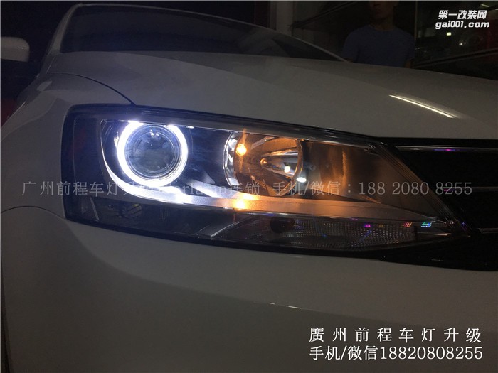 【廣州前程車燈】  大眾速騰升級案例  大眾速騰升級Carlamp鍍膜海拉5 飛利浦氙氣燈套裝