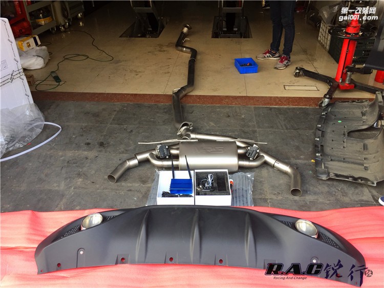 成都銳行-阿爾法羅密歐giulia改裝中尾段閥門排氣限量版后唇