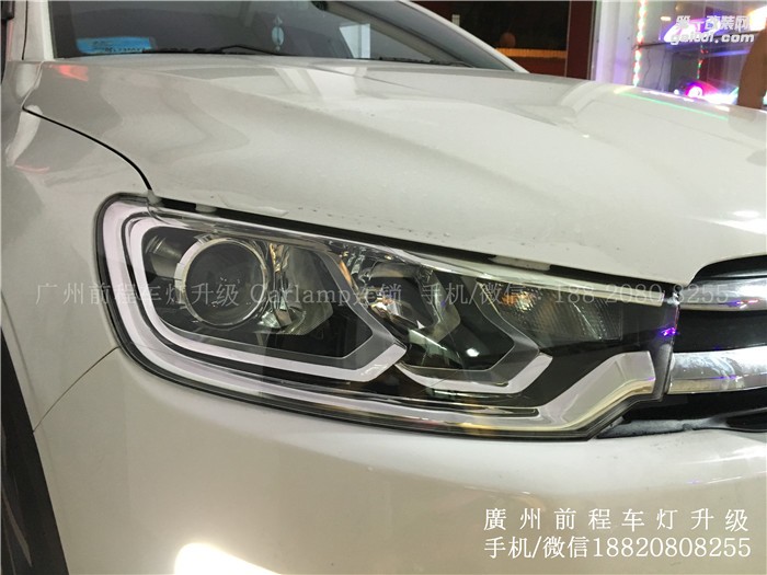 【廣州前程車燈】 雪鐵龍C5升級案例  升級Carlamp  鍍膜海拉5 雙光透鏡  漢雷氙氣燈套裝