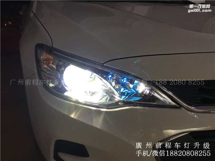 【廣州前程車(chē)燈】 雪佛蘭科沃茲升級(jí)案例 升級(jí)歐標(biāo)Q5雙光透鏡 漢雷氙氣燈套裝