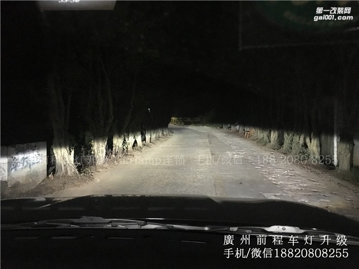【廣州前程車燈】日產(chǎn)奇駿升級案例  升級Carlamp 鍍膜5+5  漢雷氙氣燈套裝