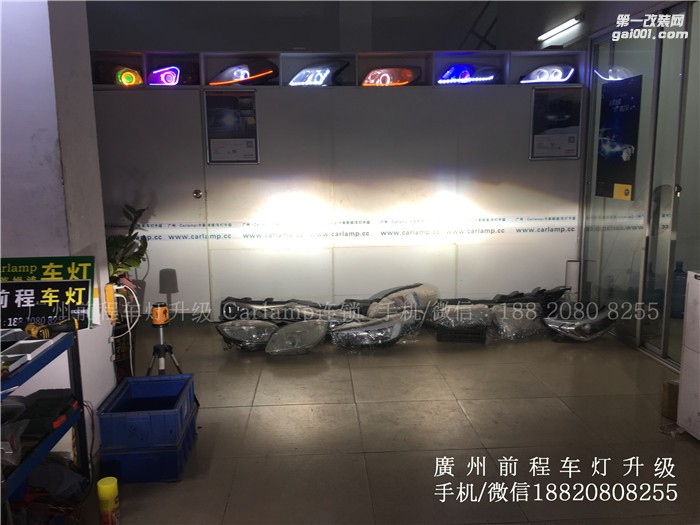 【廣州前程車燈】全新途勝升級案例  升級歐標Q5雙光透鏡  歐司朗氙氣燈套裝